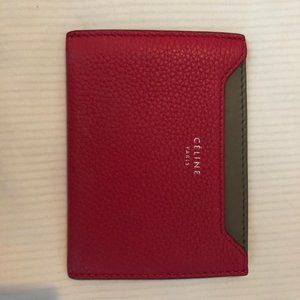 Celine calf leather card holder